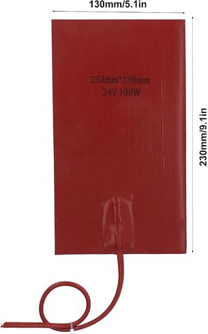BRRNOO Fuel Heater Pad 100W Fast Heating Silicone 230mm Length 130mm Width for Vehicles (DC12V) in Saudi Arabia