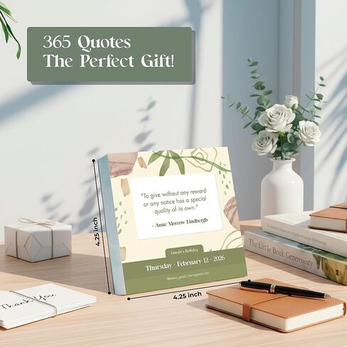 التقويم التحفيزي لعام 2026 | يتضمن 365 اقتباسًا وتأكيدًا إيجابيًا، استمتع بعام كامل من الاقتباسات والعبارات والتأكيدات الملهمة للنجاح والسعادة والنمو الشخصي in Kuwait