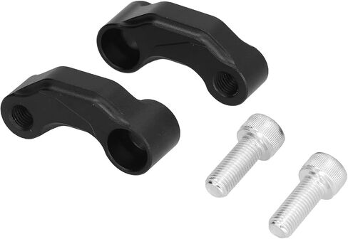 2PCS Rearview Mirror Extension Bracket Replacement for Vstrom DL1000 20142019 (Black) in Saudi Arabia