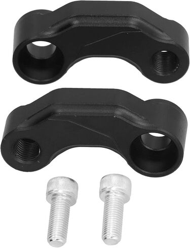 2PCS Rearview Mirror Extension Bracket Replacement for Vstrom DL1000 20142019 (Black) in Saudi Arabia