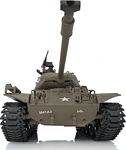 POCO DIVO Walker Bulldog M41A3 US Tank، 1/16 مقياس RTR RC مركبة عسكرية، Heng Long 3839 S Edition ترقية علبة التروس الفولاذية، Airsoft BB Battle Infrared IR Combat، دخان صوت ضوء الارتداد نموذج in Kuwait