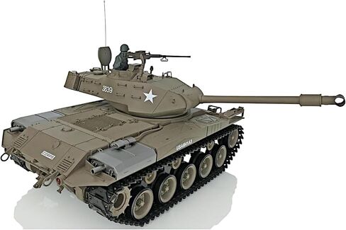 POCO DIVO Walker Bulldog M41A3 US Tank، 1/16 مقياس RTR RC مركبة عسكرية، Heng Long 3839 S Edition ترقية علبة التروس الفولاذية، Airsoft BB Battle Infrared IR Combat، دخان صوت ضوء الارتداد نموذج in Kuwait