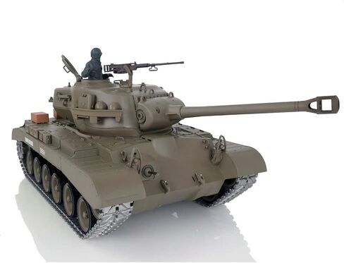 TOUCAN RC HOBBY 2.4Ghz Henglong 1/16 Scale 7.0 Plastic Ver M26 Pershing RTR RC Tank Model 3838 BB Airsoft That Shooting BB Bullets,US in Stock in Saudi Arabia