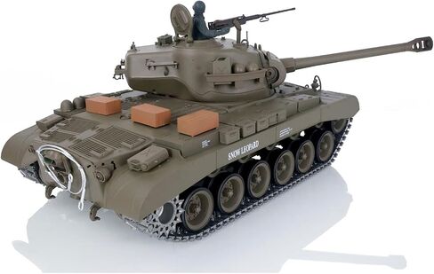 TOUCAN RC HOBBY 2.4Ghz Henglong 1/16 Scale 7.0 Plastic Ver M26 Pershing RTR RC Tank Model 3838 BB Airsoft That Shooting BB Bullets,US in Stock in Saudi Arabia