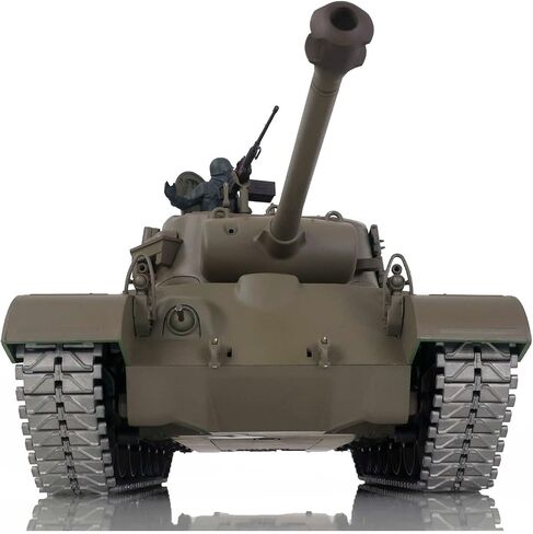 TOUCAN RC HOBBY 2.4Ghz Henglong 1/16 Scale 7.0 Plastic Ver M26 Pershing RTR RC Tank Model 3838 BB Airsoft That Shooting BB Bullets,US in Stock in Saudi Arabia