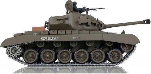TOUCAN RC HOBBY 2.4Ghz Henglong 1/16 Scale 7.0 Plastic Ver M26 Pershing RTR RC Tank Model 3838 BB Airsoft That Shooting BB Bullets,US in Stock in Saudi Arabia