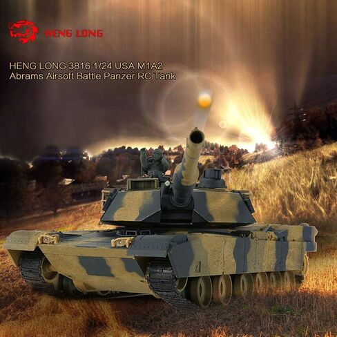 POCO DIVO Abrams M1A2 US Battle Tank RC Airsoft Panzer 1/24 مقياس 2.4Ghz التحكم عن بعد مركبة عسكرية قتالية قتالية بالأشعة تحت الحمراء BB in Kuwait