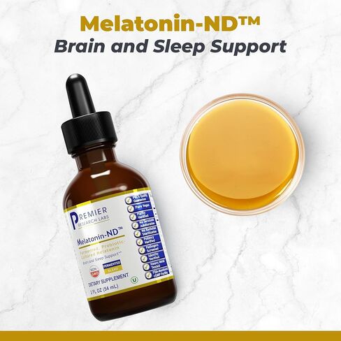 Premier Research Labs Melatonin-ND - Fermented Melatonin - Immunity Supplement - Probiotic-Cultured Melatonin - Liquid Melatonin - Pure Vegan - Organic Ingredients - 2 fl oz - 54 Servings in Saudi Arabia