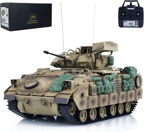 TOUCAN RC HOBBY Tongde 1/16 RC Tanks M2A2 Bradley Infrared Barrel Recoil Electric Toy Model No BB Shooting Function,US in Stock in Saudi Arabia