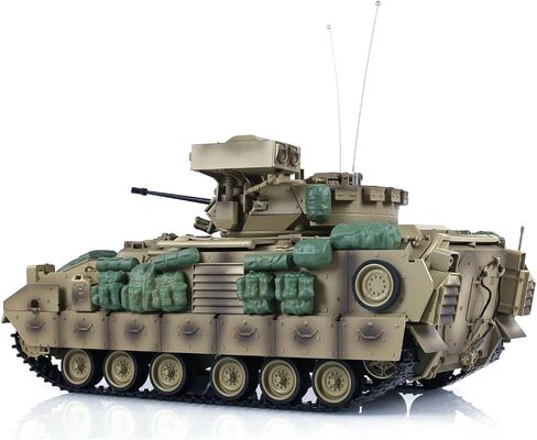 TOUCAN RC HOBBY Tongde 1/16 RC Tanks M2A2 Bradley Infrared Barrel Recoil Electric Toy Model No BB Shooting Function,US in Stock in Saudi Arabia