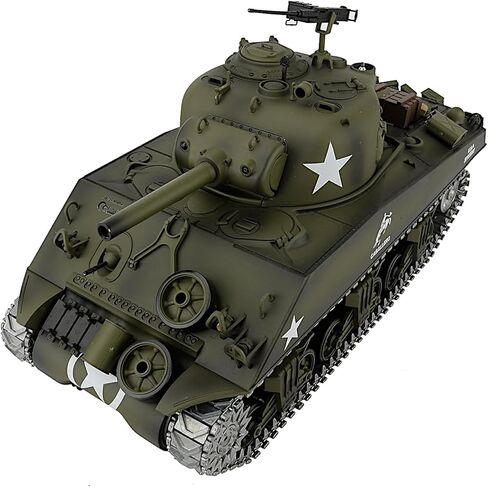 POCO DIVO Sherman M4A3 دبابة الجيش الأمريكي، نموذج عسكري 1/16 RTR RC، إصدار Heng Long 3898 MS ترقية عجلة معدنية ذات مسار ضرس معدني، قتال Airsoft Battle بالأشعة تحت الحمراء، ارتداد صوت الدخان والضوء in Kuwait