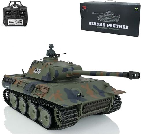 توكان RC هواية 2.4Ghz Henglong 1/16 7.0 إصدار بلاستيكي ألماني النمر V RTR دبابة مع جهاز للتحكم عن بُعد موديل 3819 in Kuwait