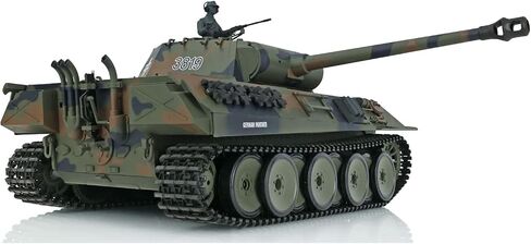 توكان RC هواية 2.4Ghz Henglong 1/16 7.0 إصدار بلاستيكي ألماني النمر V RTR دبابة مع جهاز للتحكم عن بُعد موديل 3819 in Kuwait