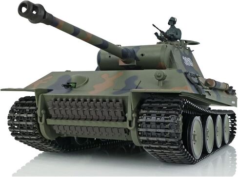 توكان RC هواية 2.4Ghz Henglong 1/16 7.0 إصدار بلاستيكي ألماني النمر V RTR دبابة مع جهاز للتحكم عن بُعد موديل 3819 in Kuwait