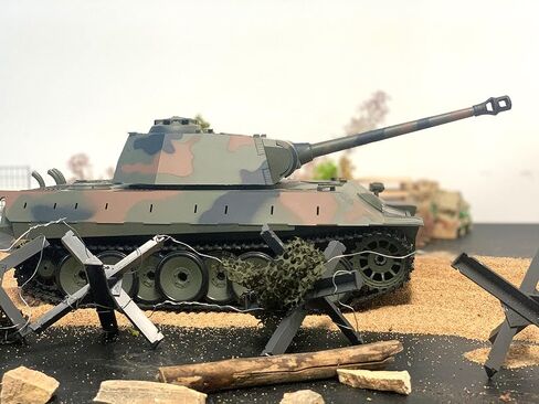 توكان RC هواية 2.4Ghz Henglong 1/16 7.0 إصدار بلاستيكي ألماني النمر V RTR دبابة مع جهاز للتحكم عن بُعد موديل 3819 in Kuwait