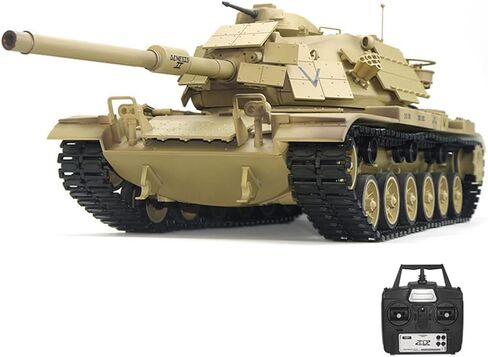 FunXylophy RC Tank for Adults, 1/16 2.4G German Leopard 2A7 Main Battle Tank with Sound and Light, Military Armored Fighting Vehicle in Saudi Arabia