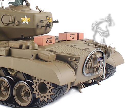 POCO DIVO Snow Leopard M26 Pershing US Tank، 1/16 RTR RC مركبة قتال مدرعة، Heng Long 3838 S Edition الإصدار الأساسي، Airsoft Battle Infrared Combat، صوت دخان خفيف ارتداد نموذج عسكري in Kuwait