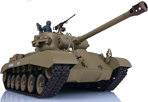 POCO DIVO Snow Leopard M26 Pershing US Tank، 1/16 RTR RC مركبة قتال مدرعة، Heng Long 3838 S Edition الإصدار الأساسي، Airsoft Battle Infrared Combat، صوت دخان خفيف ارتداد نموذج عسكري in Kuwait