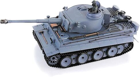 POCO DIVO German Tiger 1 WWII Tank، 1/16 War Panzer RTR RC مركبة مدرعة، Heng Long 3818 S Edition ترقية التروس الفولاذية، Airsoft BB Battle Infrared IR Combat، صوت دخان خفيف ارتداد نموذج عسكري in Kuwait