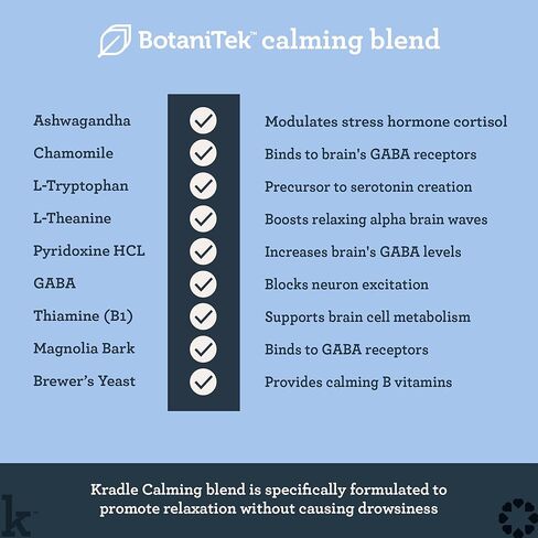 مضغ كرادل اليومي المهدئ، دعم تخفيف التوتر للكلاب (75 مضغ ناعم) | نكهة الدجاج | يساعد على التهدئة من قلق الانفصال والرعد والألعاب النارية وركوب السيارات | لجميع سلالات الكلاب وأحجامها in Kuwait