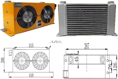 24V/12V/220/380 Hydraulic Air Cooler Oil Air-cooled Radiator 60L/MIN Versatile Applications(24V) in Saudi Arabia