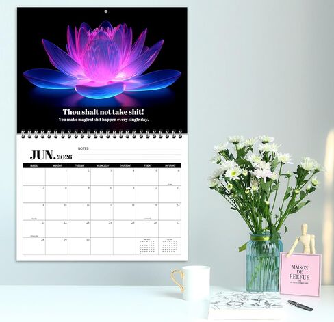 2026 Calendar for Tired Women,Fuck It Calendar 2026,Tired Women Calendar,Funny party gift Home Office Wall Calendar - Funny Monthly Calendar Gag Gift for Womens in Saudi Arabia