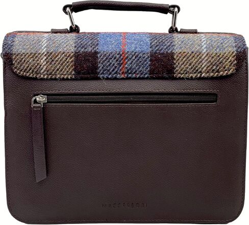 حقيبة رسول للسيدات مع حزام جسم متقاطع قابل للتعديل ، 100 ٪ Harris Tweed & Vegan Leather ، 8.6 '× 8.4' × 2.7 ' in Saudi Arabia