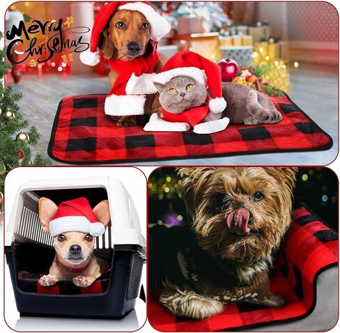 4 Pcs Waterproof Guinea Pig Blankets Washable Small Animal Fleece Bedding Absorbent Guinea Pig Cage Liners Reusable Pet Pee Pad Sleep Mat Pad Cover for Hamster Ferret (Paw Print,24 x 16 Inch) in Saudi Arabia