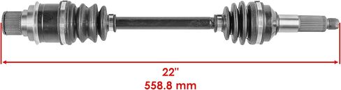 Caltric Rear Right And Left Complete Cv Joint Axles Compatible with Yamaha Big Bear 400 Yfm400Fb 4Wd Irs 2007 2008 2009 2010 2011 2012 in Saudi Arabia