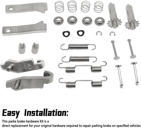Parking Brake Hardware Kit Compatible with Chevy Corvette C2 C3 LH & RH 1965-1982, Stainless Steel Parking Brake Component Spring Tools in Saudi Arabia