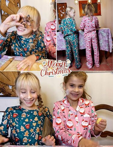 Arshiner Pajamas Set for Girls Long Sleeve & Pants Pjs Soft Cute Print Lounge Sets in Saudi Arabia