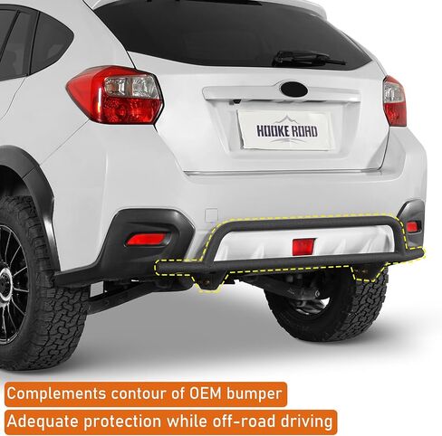 هوك الطريق Crosstrek رالي المصد الخلفي الحرس ل 2013-2017 سوبارو XV Crosstrek، أنبوب فولاذي قوي، تركيب بدون حفر in Saudi Arabia
