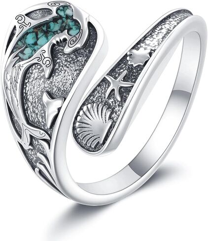 MONGAS Hummingbird Ring Sterling Silver Bird Thumb Rings Bird Spoon Ring Hummingbird Jewelry Gifts for Women in Saudi Arabia