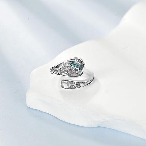 MONGAS Hummingbird Ring Sterling Silver Bird Thumb Rings Bird Spoon Ring Hummingbird Jewelry Gifts for Women in Saudi Arabia