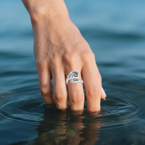 MONGAS Hummingbird Ring Sterling Silver Bird Thumb Rings Bird Spoon Ring Hummingbird Jewelry Gifts for Women in Saudi Arabia