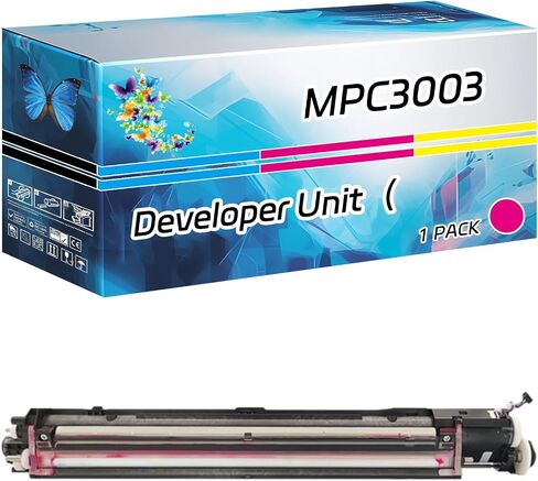 وحدة تطوير MPC3003 (تحتوي على حامل) متوافقة مع طابعات Ricoh MP C3003 MP C3503 MP C4503 MP C5503 MP C6003، عالية الإنتاجية 370000 صفحة، مع طباعة رقاقة عالية الوضوح (عبوة واحدة أرجواني) in Kuwait