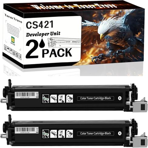 وحدة تطوير CS421 متوافقة مع طابعات Lexmark CS421 CS521 CS622 CX421 CX522 CX622 CX625، الطباعة المكتبية سهلة وسلسة (عبوة واحدة باللون الأسود) in Kuwait