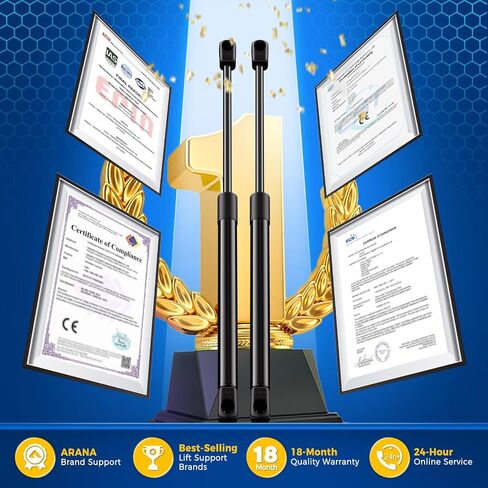 ARANA 4339 Hood Struts for Ford F250/F350/F450 Super Duty 1999-2007, Front Hood Shocks Lift Support for Ford Excursion 2000-2005, Replacement OEM 95892 F81Z16C826AA 013661, 2 Pcs in Saudi Arabia