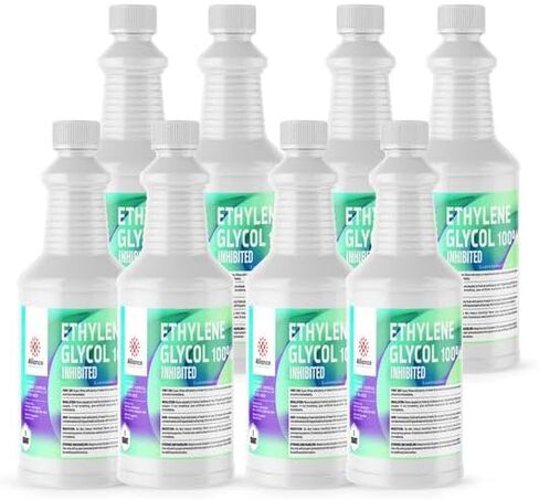 100% Ethylene Glycol Inhibited - 8 Quarts - Superior Heat Transfer, Corrosion Protection, Anti-Freeze Applications in Saudi Arabia
