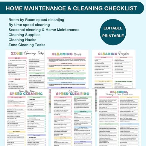 مخطط تنظيف ADHD للبالغين، جدول التنظيف وقائمة المراجعة منظم يومي/أسبوعي/شهري للتنظيف المنزلي ودفتر مخطط المهام مع أجهزة تعقب للمهام المنزلية in Kuwait