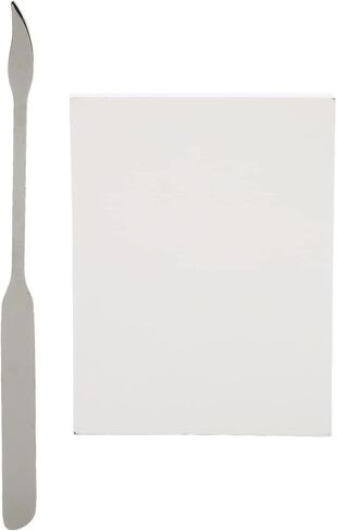 Disposable Nail Art Palette Makeup Mixing Paper Stainless Steel Sticker Large Size 3 x 3.9 Inch 50 Pieces for Nail Art Beauty Salon Manicure in Kuwait