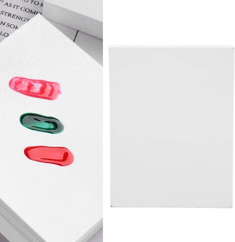 لوحة فنية للأظافر للاستعمال مرة واحدة، صينية خلط مكياج مقاومة للزيت على الوجهين، 50 ورقة لصالونات الأظافر، مادة ورقية للفنانين 3 × 3.9 بوصة in Kuwait