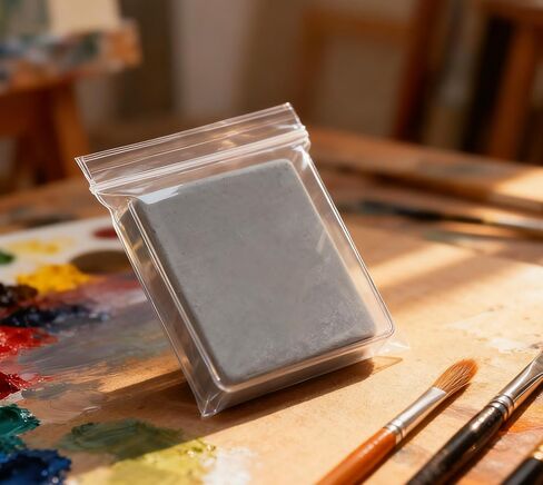 Kneadable Eraser for Artists,Soft Moldable, Absorbent Kneaded Eraser, Perfect for Sketching, Drawing, Charcoal, Graphite, Art Blending, Non-Toxic, Reusable,1 Pack, Grey, with Storage Case in Kuwait
