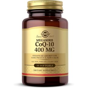 مكمل غذائي Megasorb CoQ-10 من Solgar Megasorb ، 400 مجم ، 30 قطعة in Kuwait