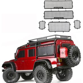 5pcs RTX4 Metal Window Mesh Protective Net Defender Logo for 1/10 RC Crawler Car TRAXS RTX-4 Accessories in Saudi Arabia