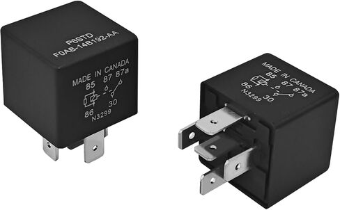 2 PCS P6STD FOAB-14B192-AA Automotive Relays, 12V 5 Pin Fuel Pump Starter Relays for Ford F-150, Explorer, Expedition, Transit, Ensure Stable Operation of Automotive Electrical Systems in Kuwait