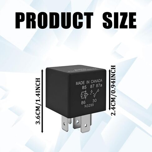 2 PCS P6STD FOAB-14B192-AA Automotive Relays, 12V 5 Pin Fuel Pump Starter Relays for Ford F-150, Explorer, Expedition, Transit, Ensure Stable Operation of Automotive Electrical Systems in Kuwait