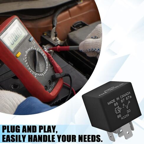 2 PCS P6STD FOAB-14B192-AA Automotive Relays, 12V 5 Pin Fuel Pump Starter Relays for Ford F-150, Explorer, Expedition, Transit, Ensure Stable Operation of Automotive Electrical Systems in Kuwait