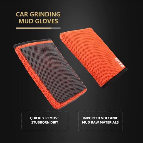 SPTA Professional Detail Products - Clay Decontamination Towel - Effective Cleaning & Release of Paint Contaminants; Fine Grade Microfiber Car Towel; Enhance Gloss & Depth of Color -12" x 12" -CB308 in Saudi Arabia