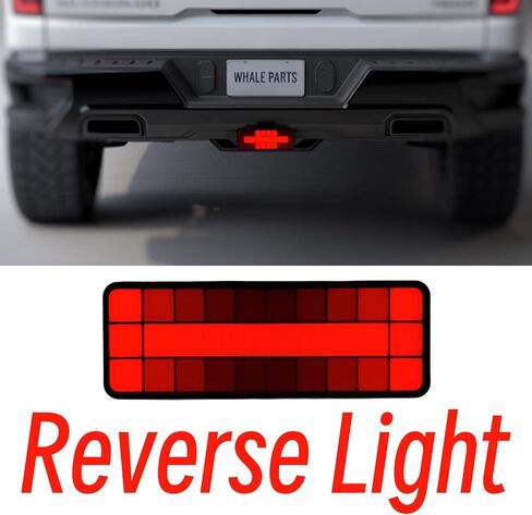 2" Receiver Tow Hitch Light Cover Pixel Bright LED RV SUV Van Truck Rectangler Small Square Red Reflector with Plug Brake Reverse Sequential Signal in Saudi Arabia